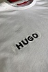 Мужская белая футболка Hugo Boss logo print