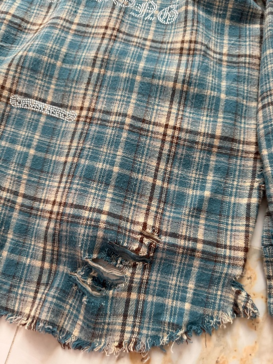 Женская рубашка в клетку Chrome Hearts