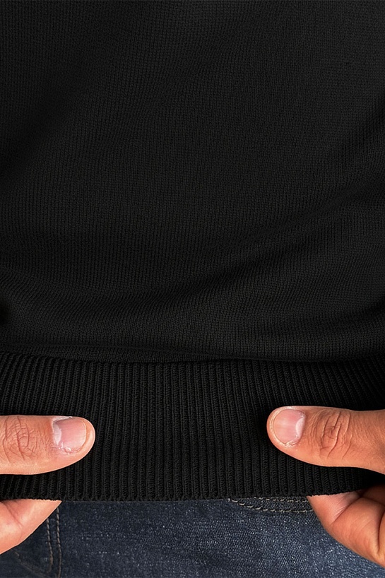 Кофта чёрного цвета Tommy Hilfiger quarter-zip