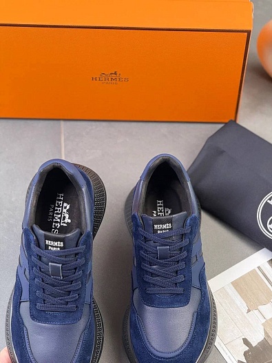 Мужские комбинированные кроссовки Hermes   