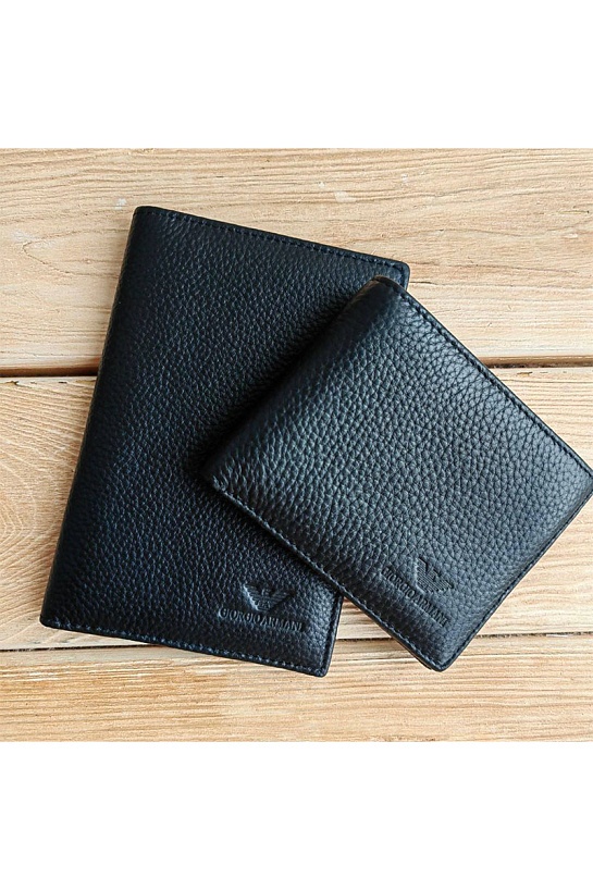Кожаный кошелёк Giorgio Armani (2 модели)