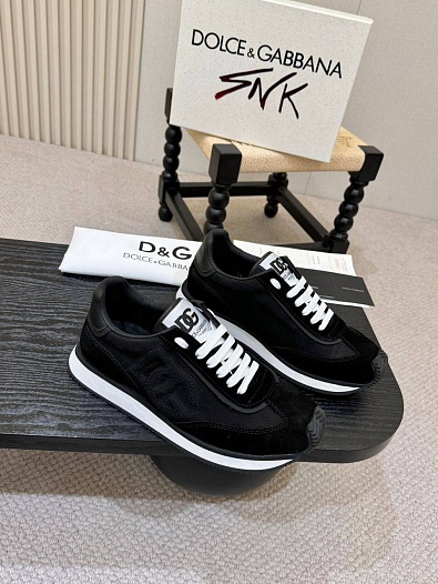 Мужские кроссовки Dolce & Gabbana Cushion - Black   