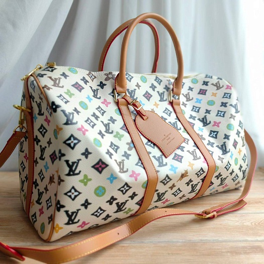 Дорожная сумка Louis Vuitton keep all 50x27 см - White   