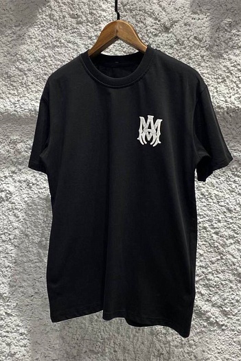 Чёрная мужская футболка Amiri logo-print   