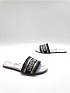 Женские шлепанцы Dior Dway Slide Embroidered Cotton