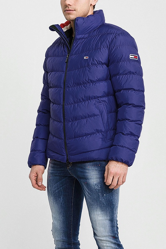 Фиолетовая куртка Tommy Hilfiger classic logo-patch