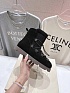 Женские ботинки с мехом Brunello Cucinelli premium - Black