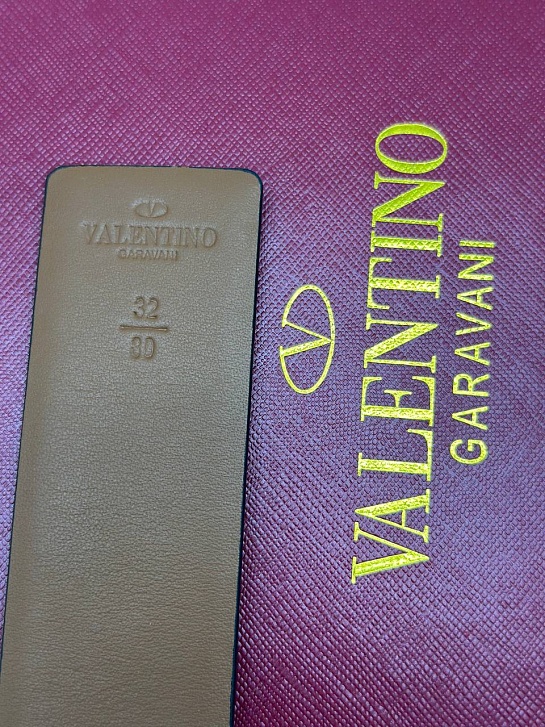 Женский двусторонний ремень Valentino (ширина 3 см, длина 80 / 85 см)