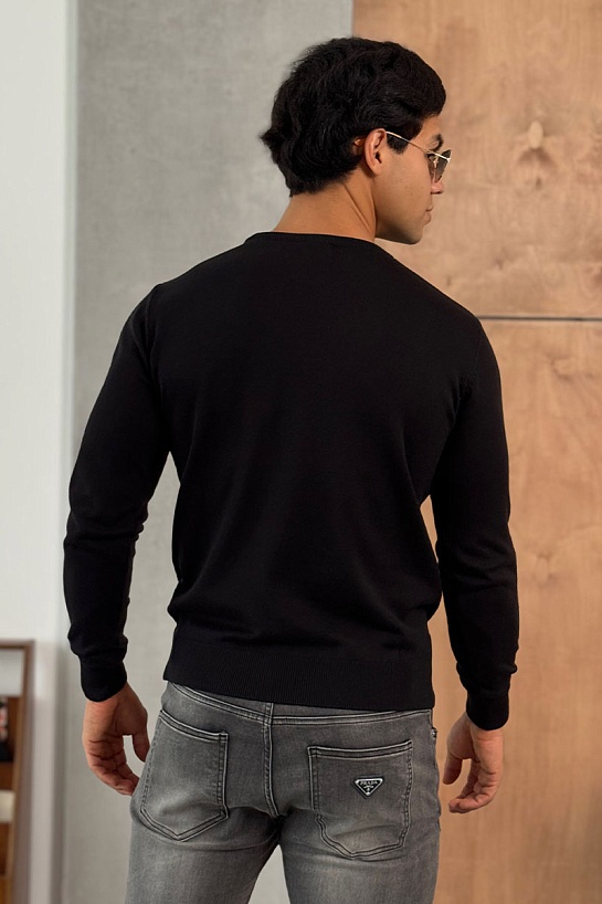 Мужская чёрная кофта Etro logo-embroidered