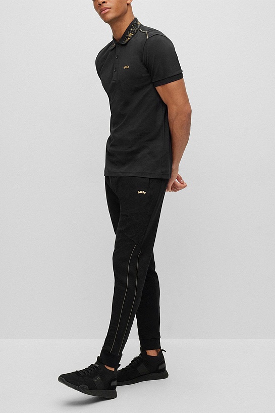 Мужское чёрное поло Hugo Boss Paddy 9