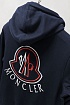 Мужская брендовая кофта Moncler тёмно-синего цвета