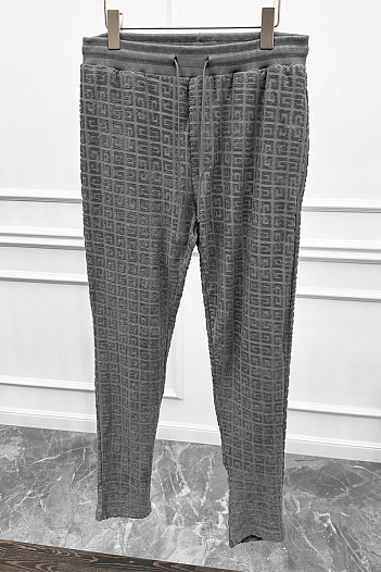 Серые спортивные штаны Givenchy 4G jacquard   