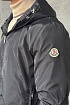 Чёрная ветровка Moncler logo-patch