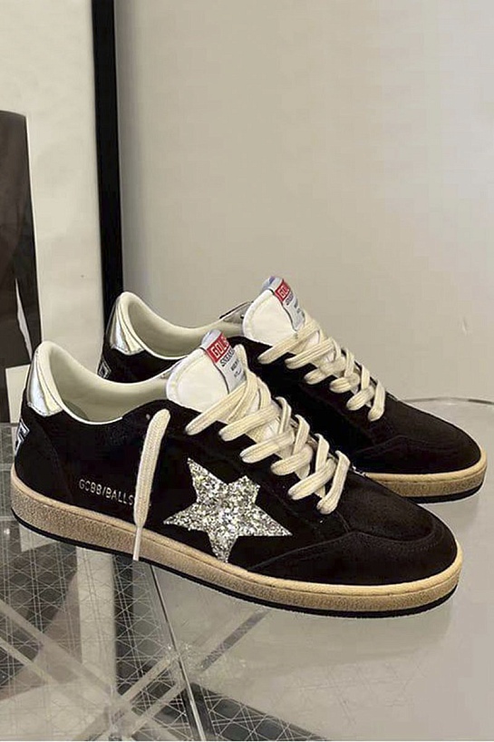 Женские кожаные кроссовки Golden Goose Ball Star premium