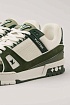 Кожаные кроссовки Louis Vuitton Trainer - White / Green