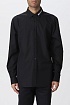 Мужская чёрная рубашка Moschino embroidered logo
