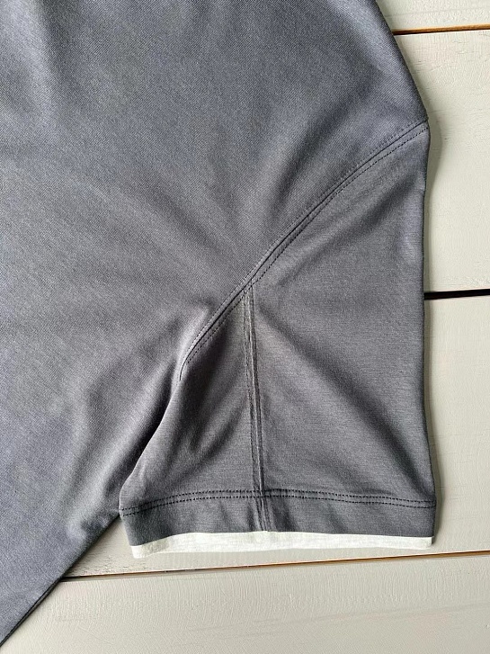 Футболка Brunello Cucinelli Premium layered-effect - Dark Grey