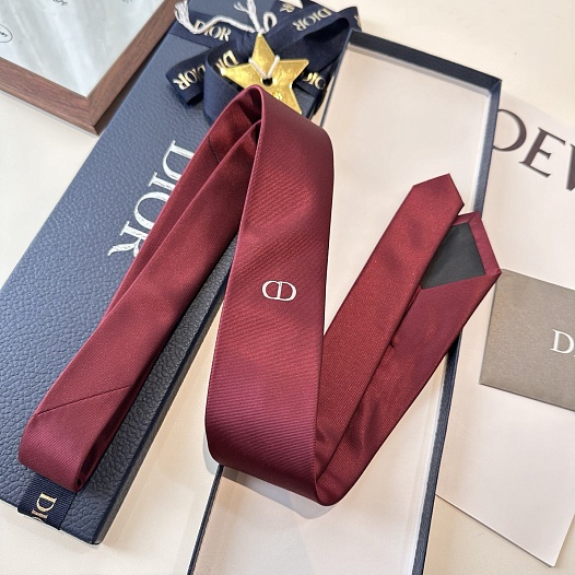 Галстук Dior logo-embroidered premium - Red   