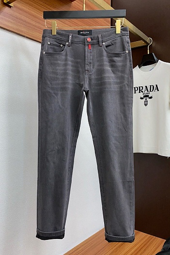 Мужские серые джинсы Kiton Premium   