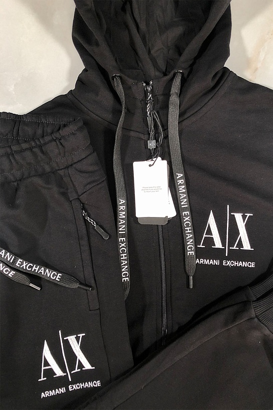 Мужские чёрные штаны Armani Exchange