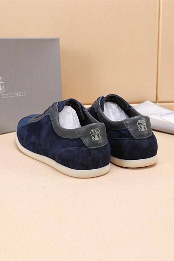 Мужские замшевые кроссовки Brunello Cucinelli   