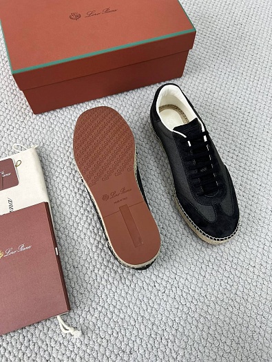 Мужские кроссовки Loro Piana Sea Tennis Walk - Black   