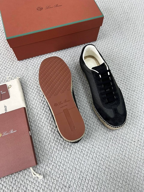 Мужские кроссовки Loro Piana Sea Tennis Walk - Black