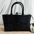 Замшевая сумка-тоут Bottega Veneta Arco Medium 36x25 см - Black