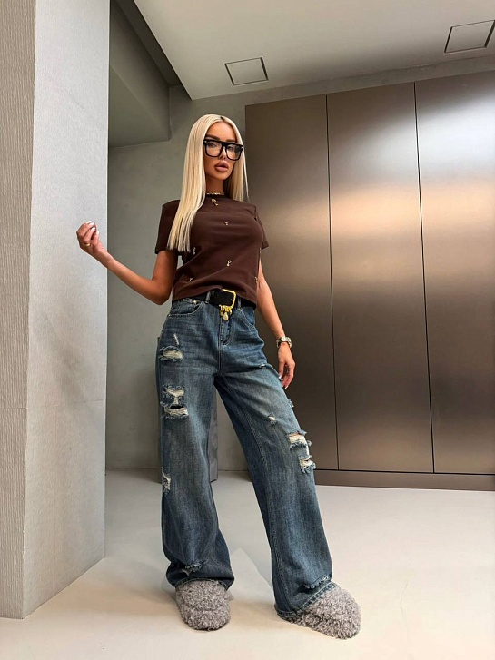 Женские синие джинсы Schiaparelli premium