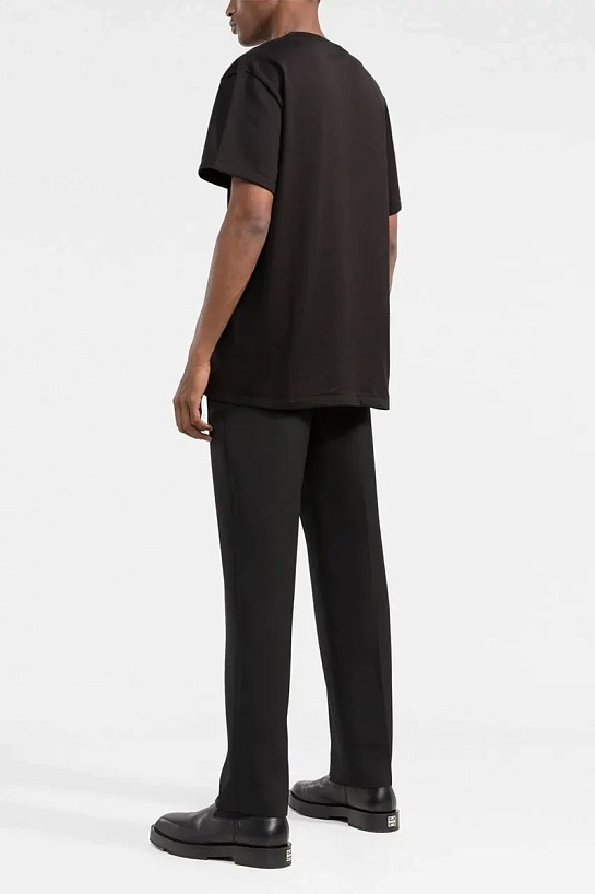 Мужская футболка Alexander McQueen чёрного цвета