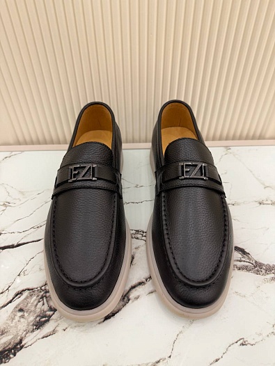 Мужские кожаные лоферы Ermenegildo Zegna   