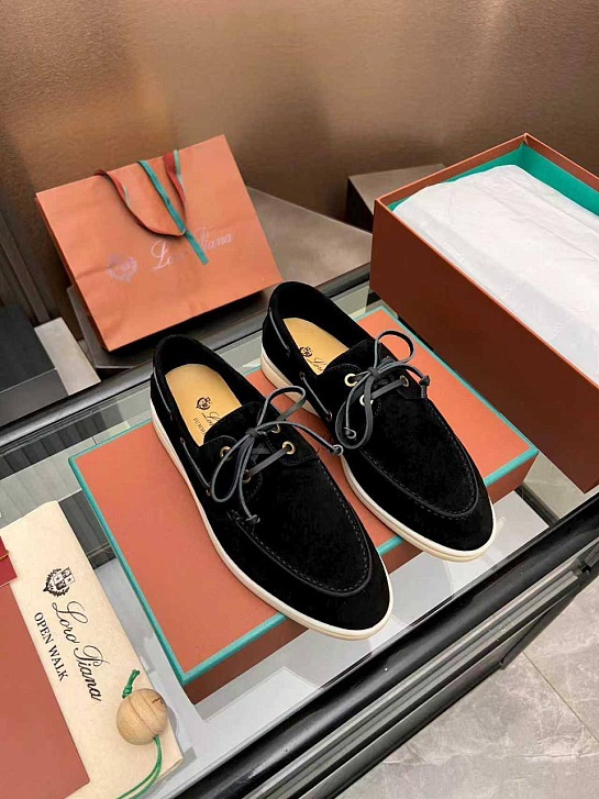 Женские замшевые лоферы Loro Piana premium