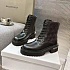 Женские кожаные ботинки Balenciaga чёрного цвета