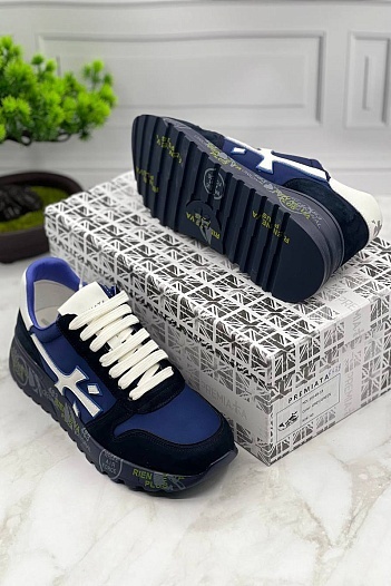 Замшевые кроссовки Premiata Mick - Navy   