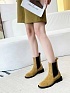Женские замшевые ботинки Alexander Wang коричневого цвета