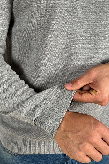 Мужской джемпер Burberry logo-intarsia - Grey   