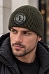 Тёмно-зелёная шапка Billionaire logo-patch