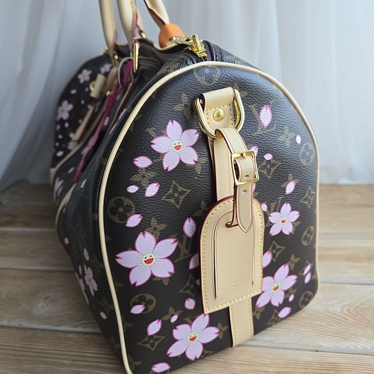 Дорожная сумка Louis Vuitton x Takashi Murakami Keepall Bandoulière 45x22 см
