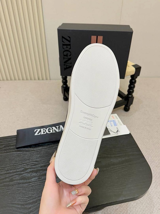 Мужские кроссовки Ermenegildo Zegna Triple Stitch - Brown