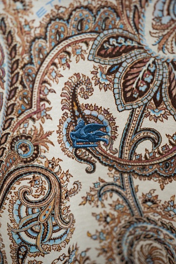 Бежевая футболка с узором пейсли Etro Premium   