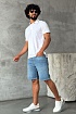 Светло-синие джинсовые шорты Hugo Boss relaxed fit