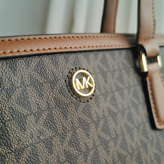Женская сумка Michael Kors Chantal 32x24 см - Brown