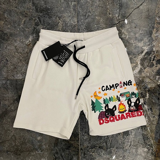Мужские шорты Dsquared2 "Camping" - White