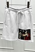 Мужские белые шорты Off-White Caravaggio Print