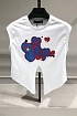 Женский белый топ Love Moschino Hearts print