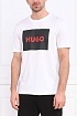 Белая футболка Hugo Boss logo-print