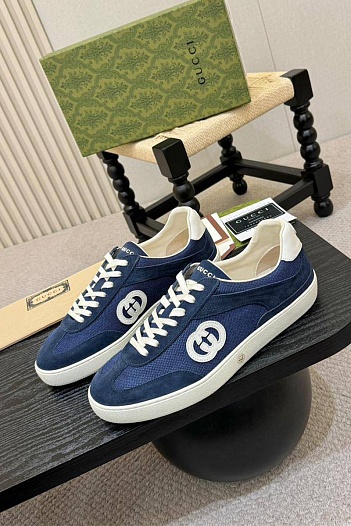 Мужские кроссовки Gucci G75 - Blue   