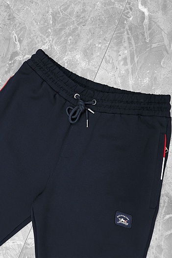 Тёмно-синие спортивные штаны Paul & Shark logo-patch   
