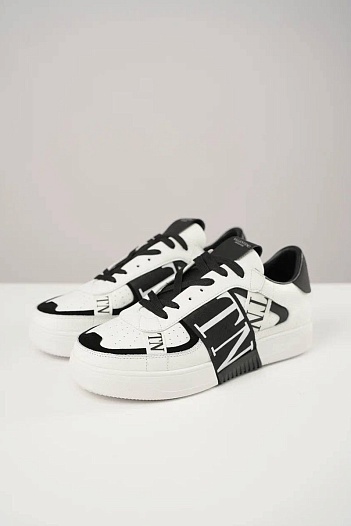 Кожаные кроссовки Valentino VL7N low-top - White / Black   