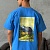 Оверсайз футболка Gucci x The North Face Collaboration landscape print - Blue